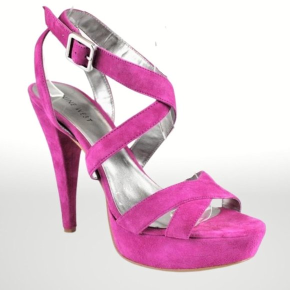 Nine West Pink Platform Heels - Picture 8 of 11